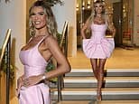 Christine McGuinness acapara miradas con un minivestido de lazo en la gala de la Pink Ribbon Foundation