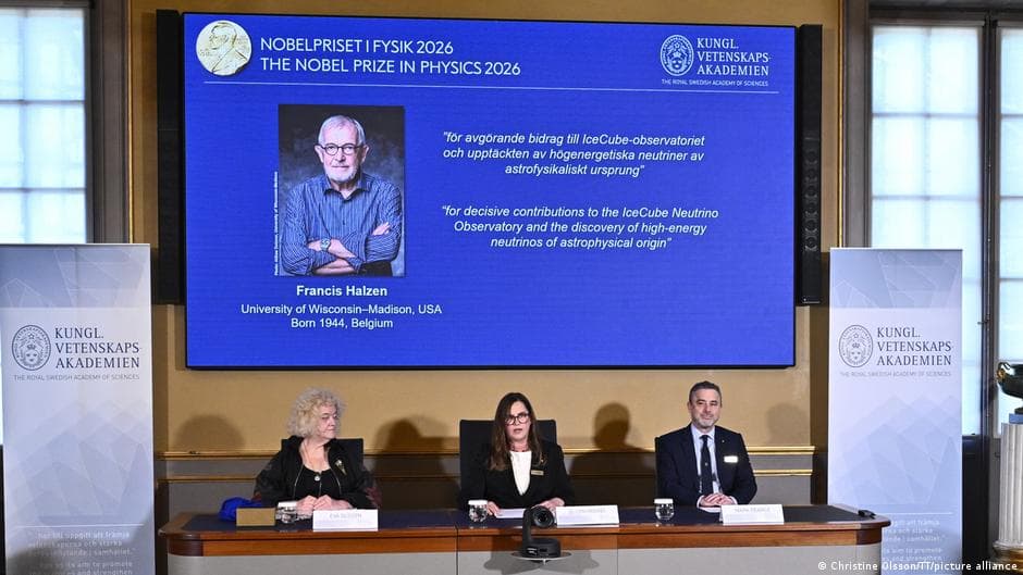 Nobelpreis für Physik an Francis Halzen für IceCube-Neutrino-Entdeckungen verliehen