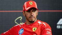 Image caption, Lewis Hamilton joined Ferrari in 2025