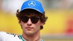 Image caption, Kimi Antonelli leads Mercedes team-mate George Russell by 123 points in the drivers' championship