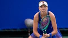 Image caption, Katie Boulter's last WTA title came at the Ostrava Open in February