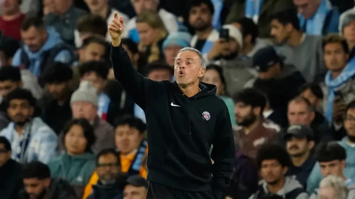Luis Enrique, técnico del PSG, durante el duelo ante el City en el Ethiad del pasado miércoles (2-4)Dave Thompson / Ap-LaPresse