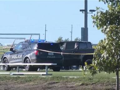 In this image taken from a video, police respond to the scene at the Stryker Sports Complex.KAKE